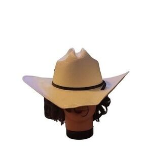 Cody James Mens Laced Woven Straw Western Hat Ivory‎ Size 7 1/4 58 Outdoors